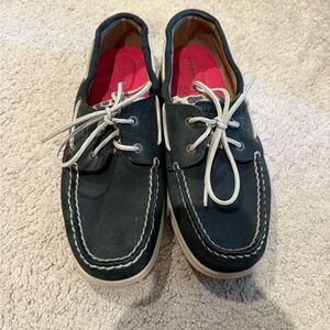 Sperry Black and Leopard Print